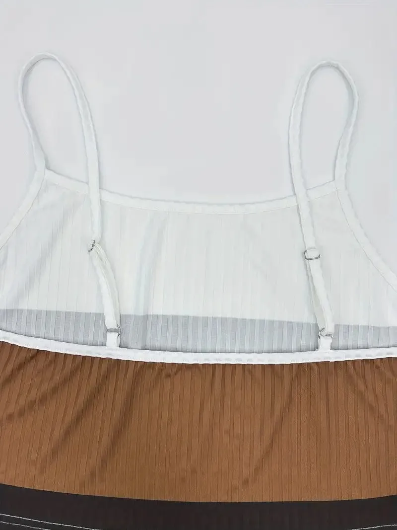 3-Piece Outfit with Vest, Top, and Shorts