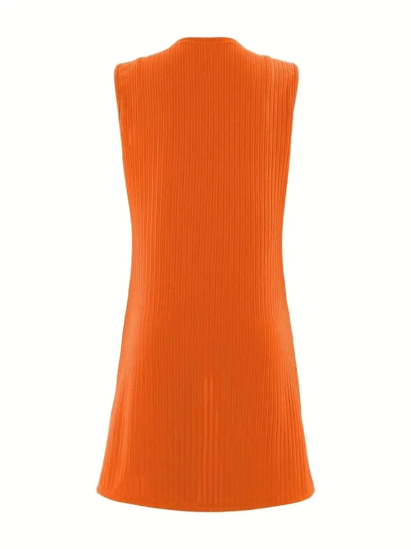 3-Piece Outfit with Vest, Top, and Shorts