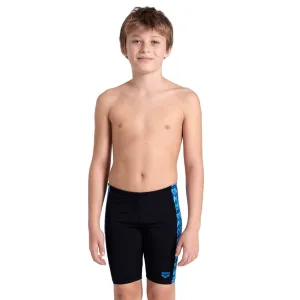 Arena Pool Tiles Boy's Training Jammers - Black/Blue Multi