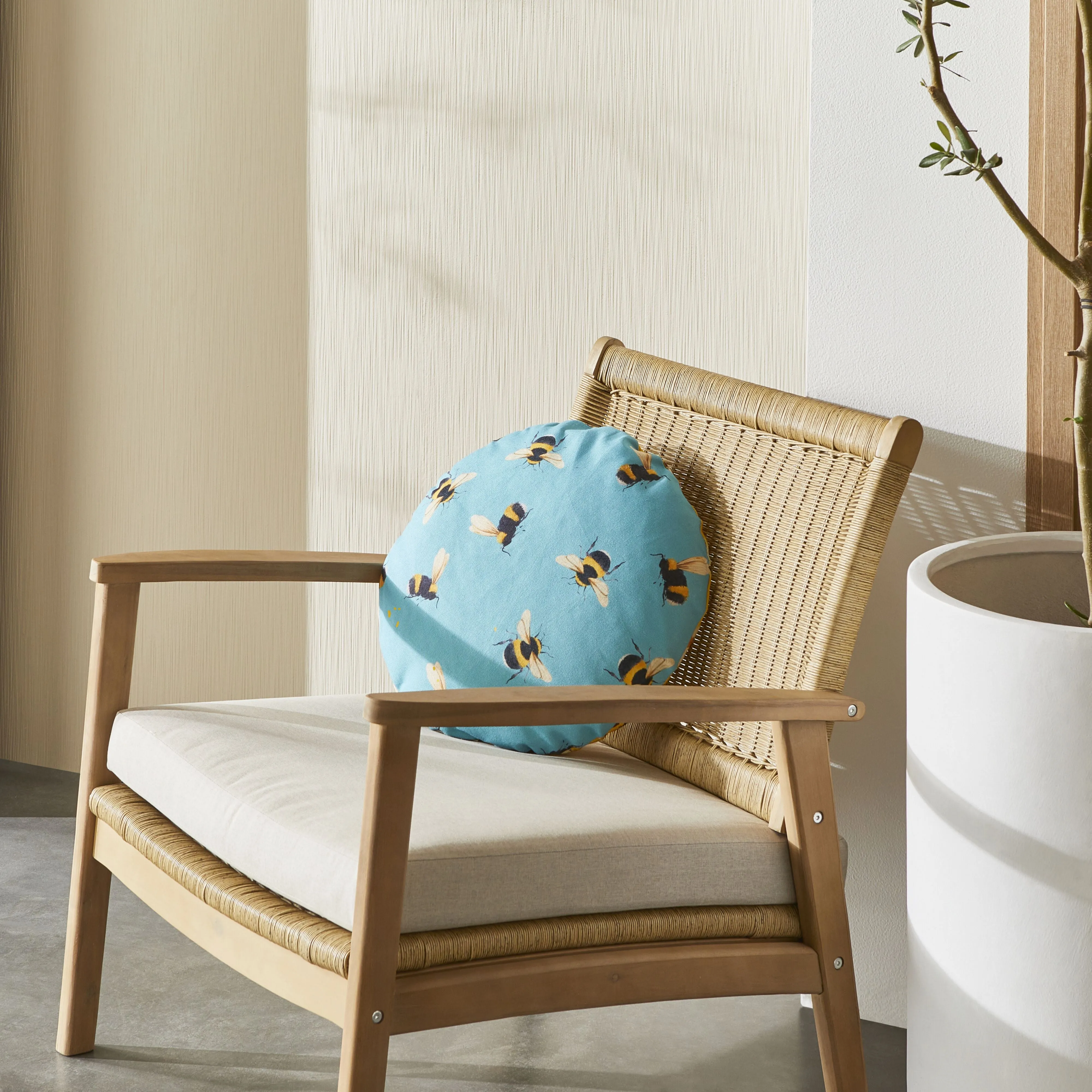 Aruba Outdoor Indoor Bee Cushion 45cm
