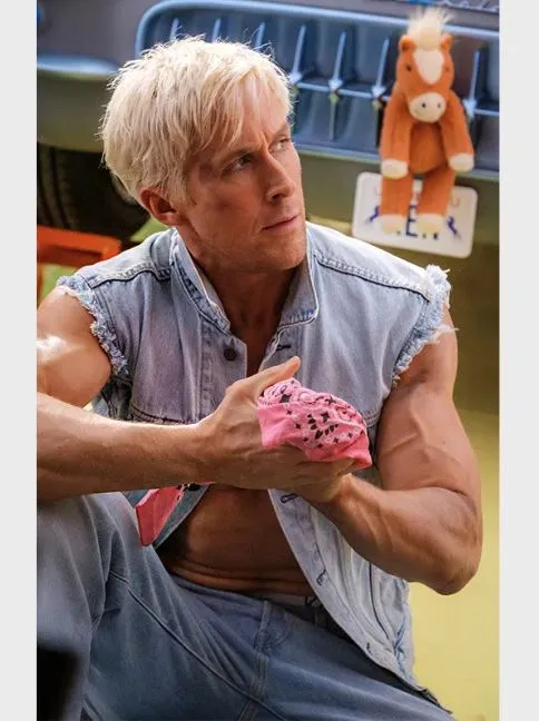 Barbie 2023 Ryan Gosling Blue Denim Vest