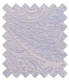 Blue Daisy Paisley Silk Wedding Swatch