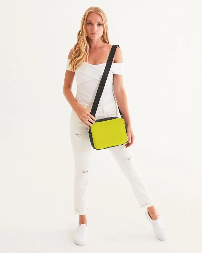 Bright Green Yellow Crossbody Bag | Bright Pure Green Yellow | C12M0Y100K0