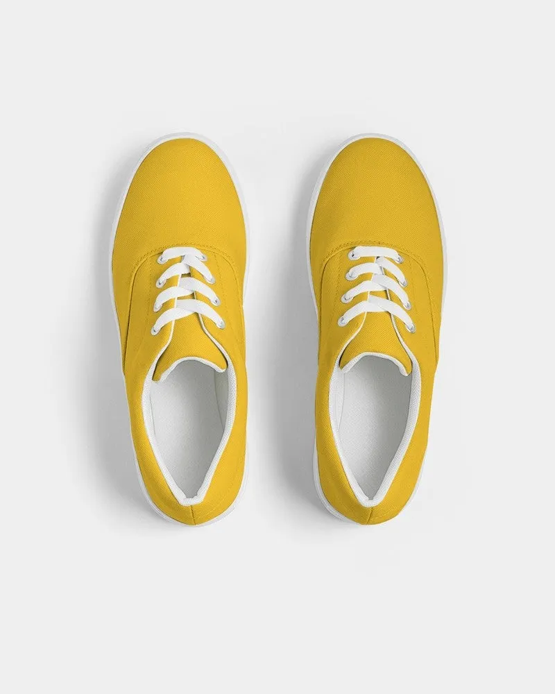 Bright Orange Yellow Women's Canvas Sneakers | Women's | Bright Pure Orange Yellow | C0M25Y100K0