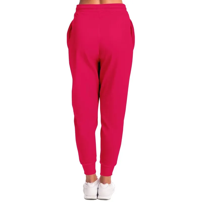 Bright Pink Joggers | Unisex | with PLUS sizes | Bright Pure Pink | C0M100Y50K0
