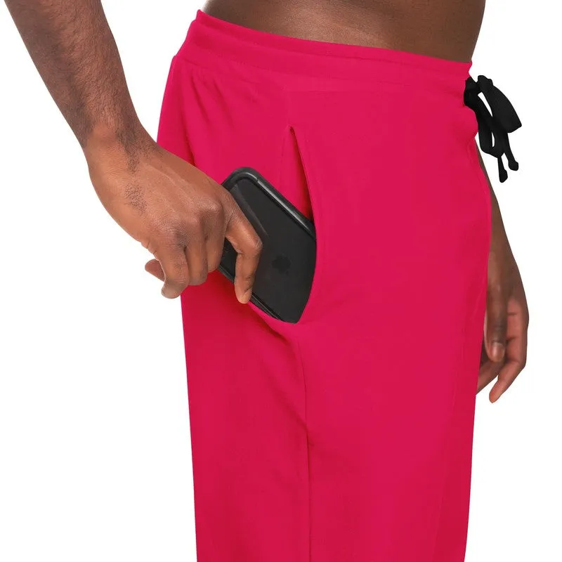 Bright Pink Joggers | Unisex | with PLUS sizes | Bright Pure Pink | C0M100Y50K0