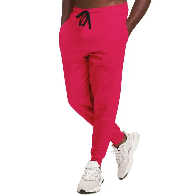 Bright Pink Joggers | Unisex | with PLUS sizes | Bright Pure Pink | C0M100Y50K0