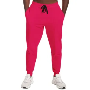 Bright Pink Joggers | Unisex | with PLUS sizes | Bright Pure Pink | C0M100Y50K0