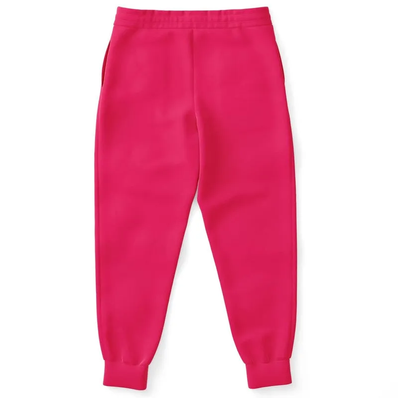 Bright Pink Joggers | Unisex | with PLUS sizes | Bright Pure Pink | C0M100Y50K0