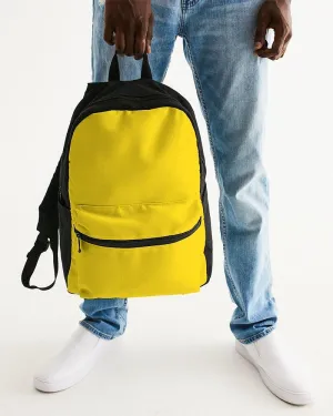 Bright Yellow Canvas Backpack | Bright Pure Yellow | C0M12Y100K0