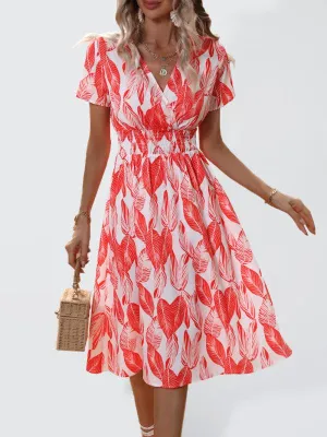 Chic Floral V-Neck Summer Dress for Effortless Style