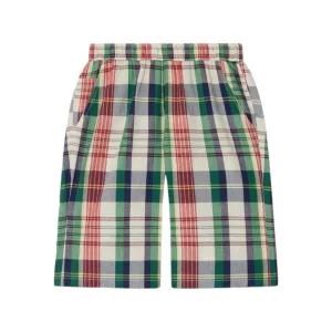 Conway Checked Cotton Shorts