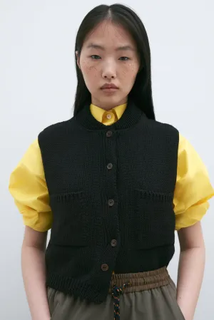 Cordera - Cotton Waistcoat (Black)