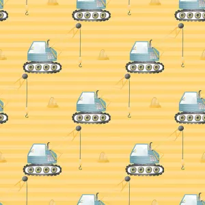 Crane Cotton Curtain Fabric - Yellow