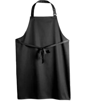 Dennys Polyester Bib Apron | Black