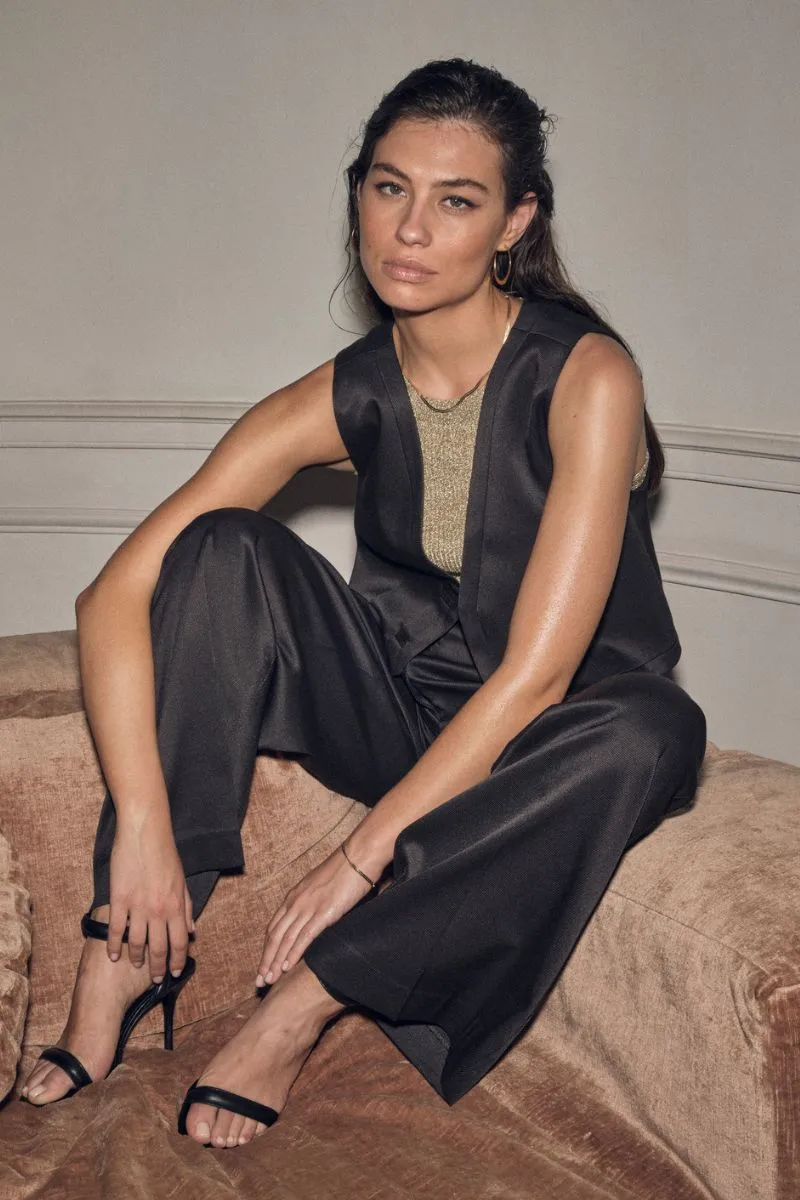 Elis Wimo Vest | Black | Blazer fra Mos Mosh