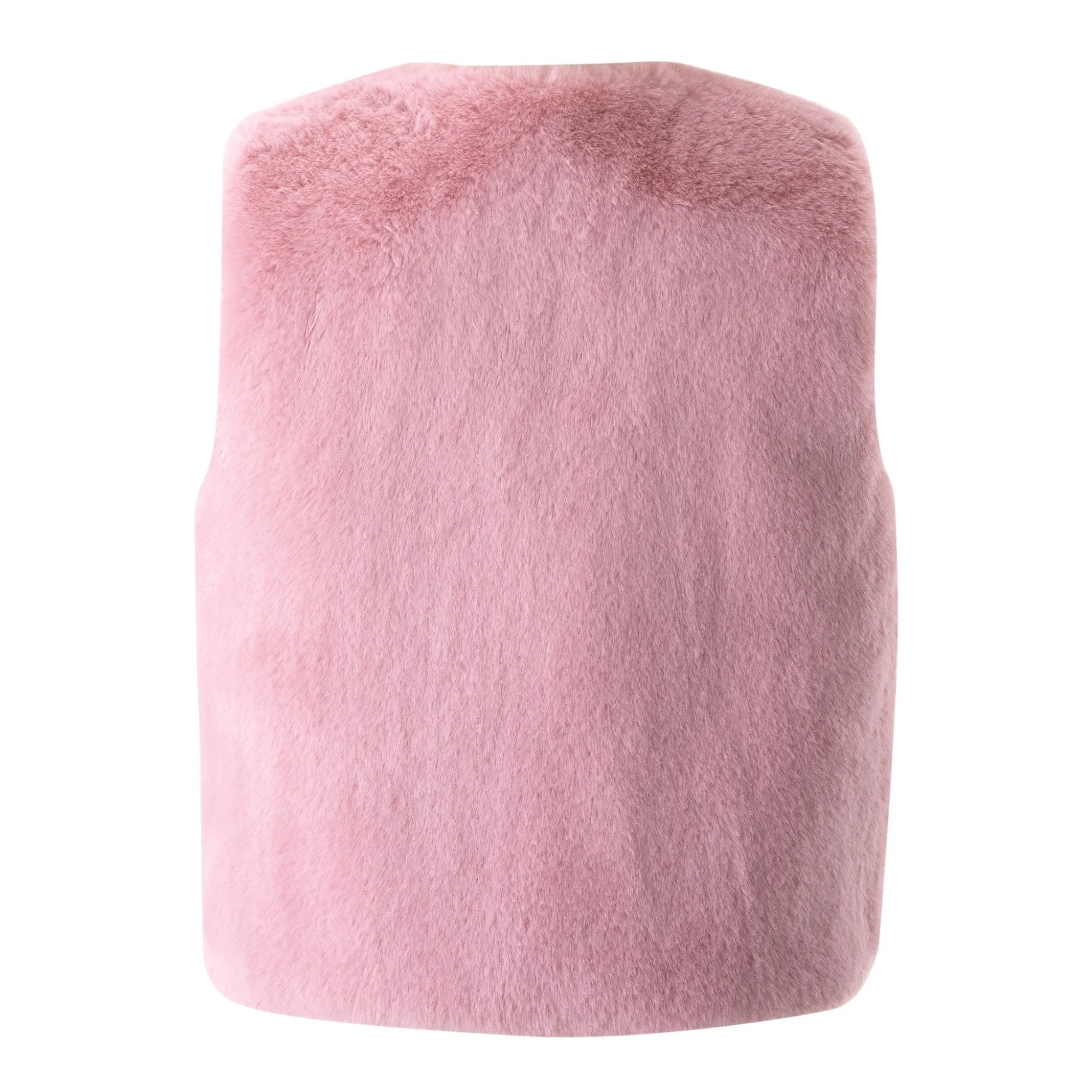 Faux Fur Vest, Pink