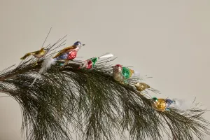 Glass Bird Clip Ornament (Multiple Styles)