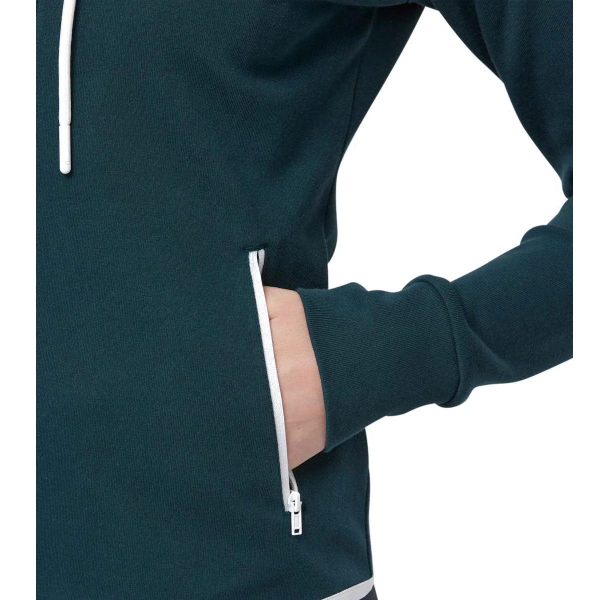 Gym Coffee Chill Zip Hoodie - Womens - Moss Green