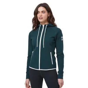 Gym Coffee Chill Zip Hoodie - Womens - Moss Green