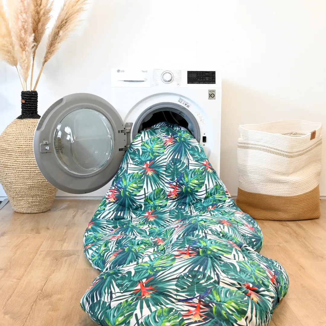 HappyDuvet Palm Paradise - 100% Cotton All season Coverless duvet