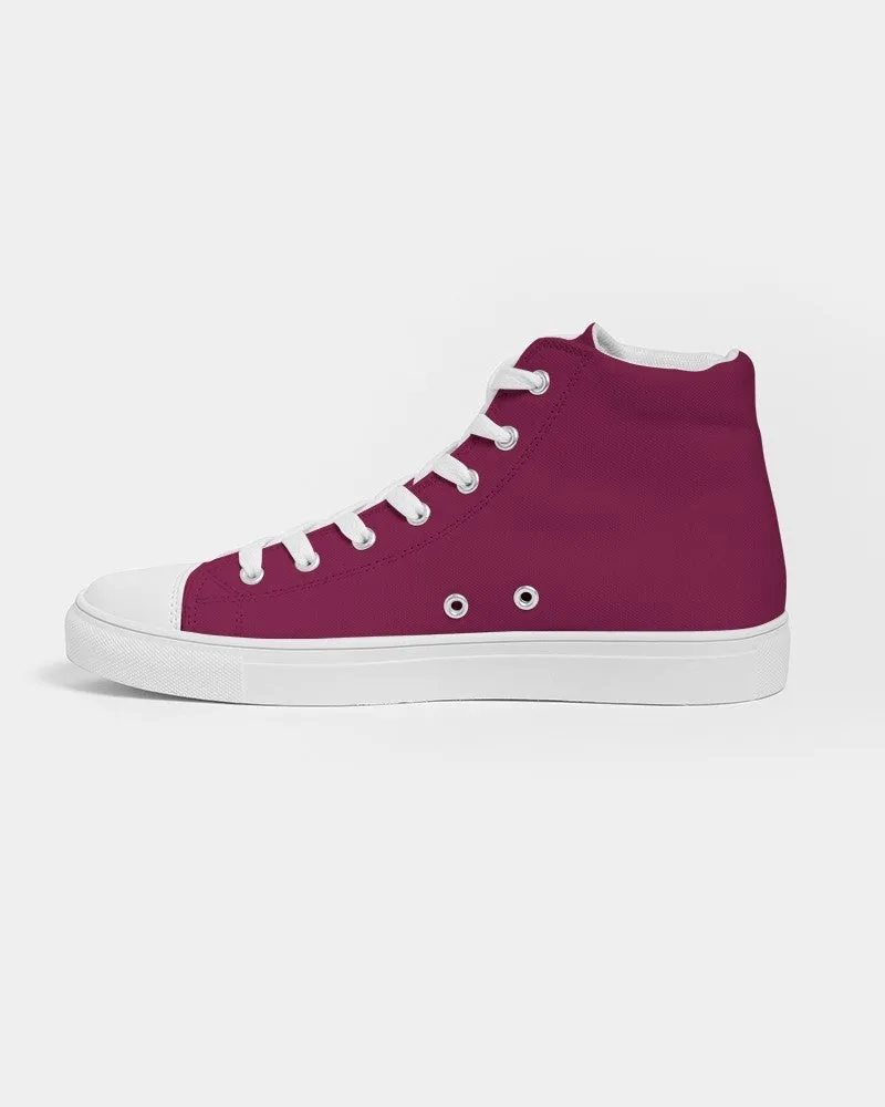Medium Dark Cool Pink Women's High-top Canvas Sneakers | Women's | Medium Dark Pure Cool Pink | C0M100Y25K60