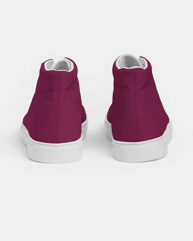 Medium Dark Cool Pink Women's High-top Canvas Sneakers | Women's | Medium Dark Pure Cool Pink | C0M100Y25K60