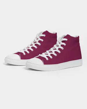 Medium Dark Cool Pink Women's High-top Canvas Sneakers | Women's | Medium Dark Pure Cool Pink | C0M100Y25K60