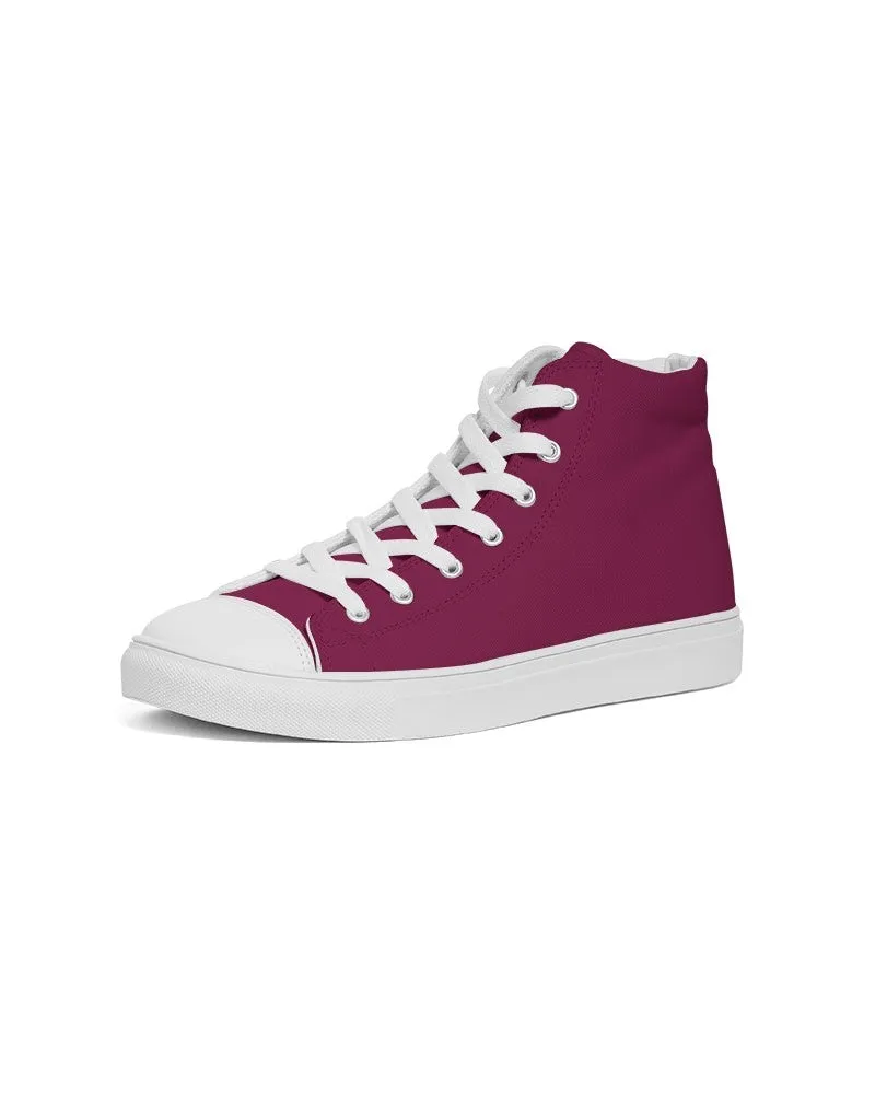 Medium Dark Cool Pink Women's High-top Canvas Sneakers | Women's | Medium Dark Pure Cool Pink | C0M100Y25K60