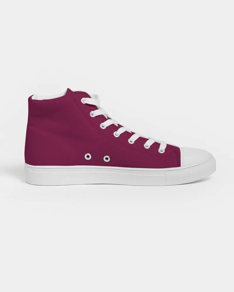 Medium Dark Cool Pink Women's High-top Canvas Sneakers | Women's | Medium Dark Pure Cool Pink | C0M100Y25K60