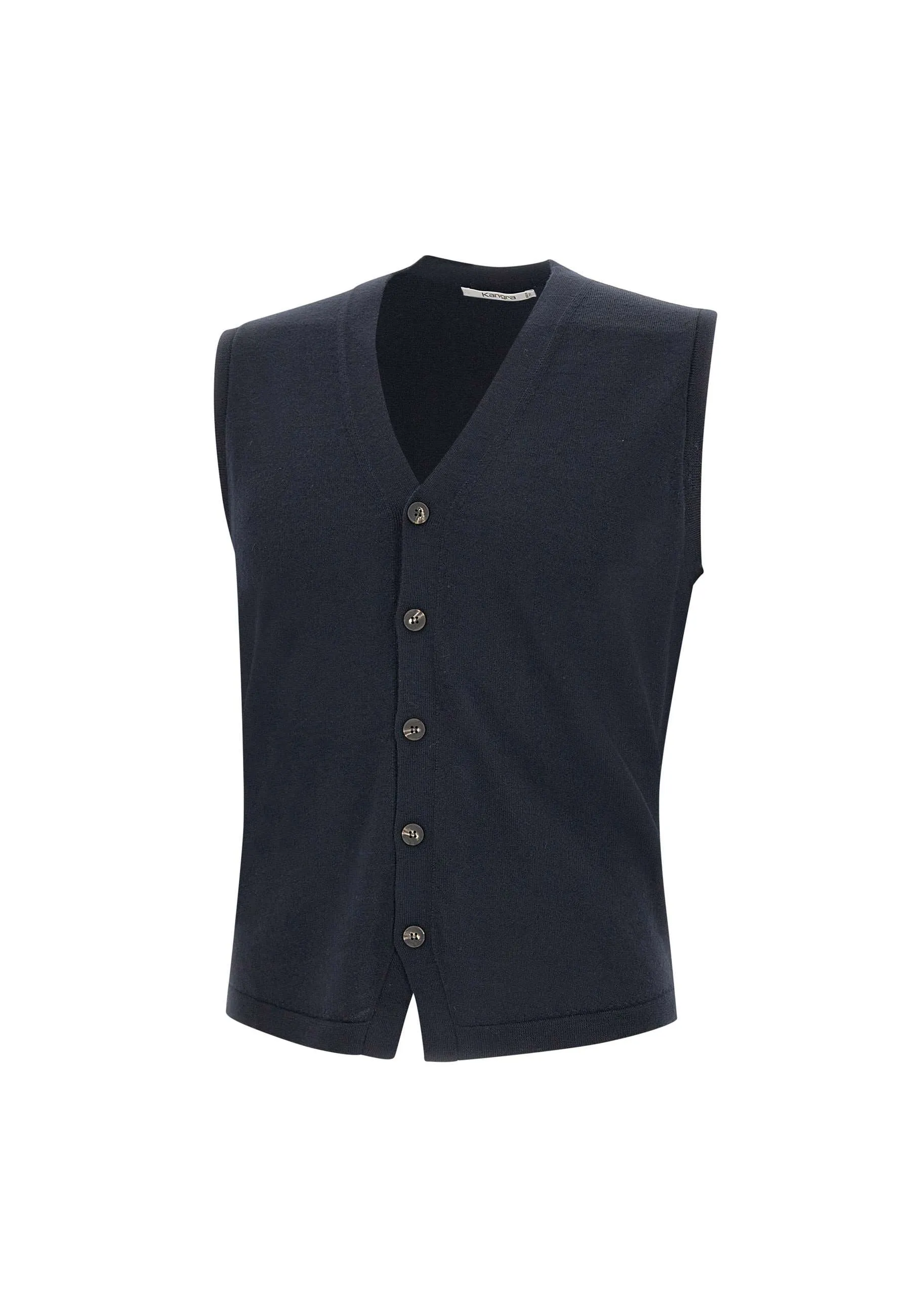 Midnight Blue Merino Wool Vest