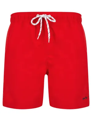 Namaste 2 Classic Swim Shorts in True Red - Tokyo Laundry