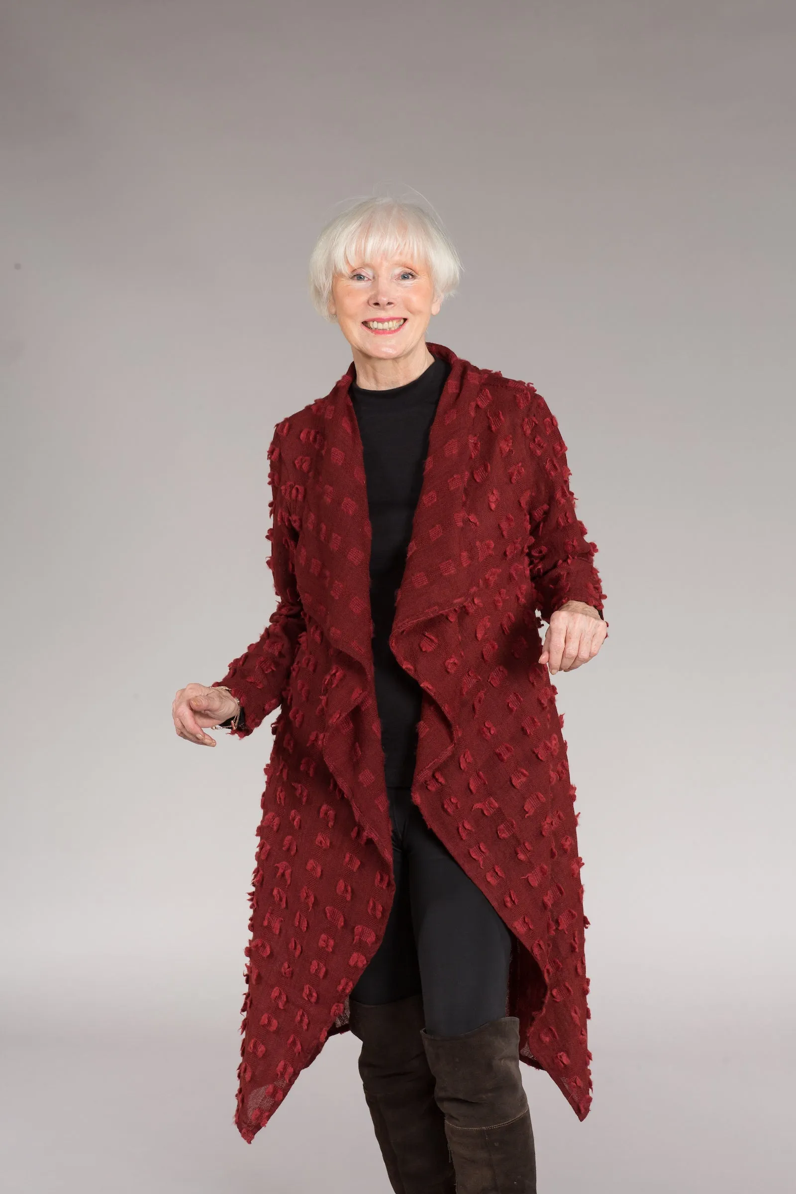 Nellore Jacket in Hand Dyed & Beautifully Woven Tusser Wool- Only S/M 10 TO 14!