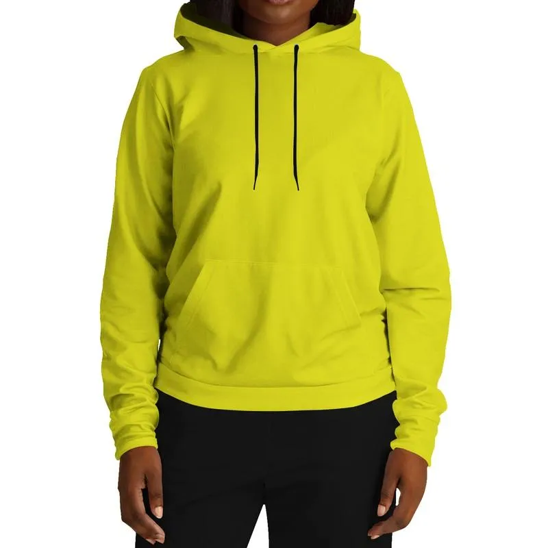 Neon Yellow Hoodie | Unisex | with PLUS sizes | Bright Pure Green Yellow | C12M0Y100K0