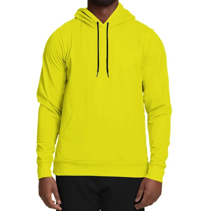 Neon Yellow Hoodie | Unisex | with PLUS sizes | Bright Pure Green Yellow | C12M0Y100K0