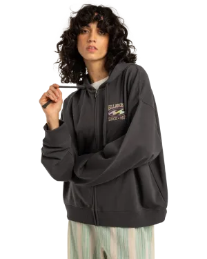 Nice Vibes Hoodie in Off Black
