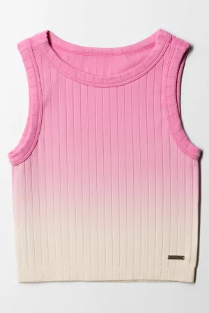 Ombre Seamless Vest Pink
