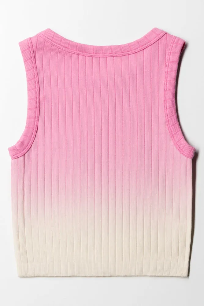 Ombre Seamless Vest Pink