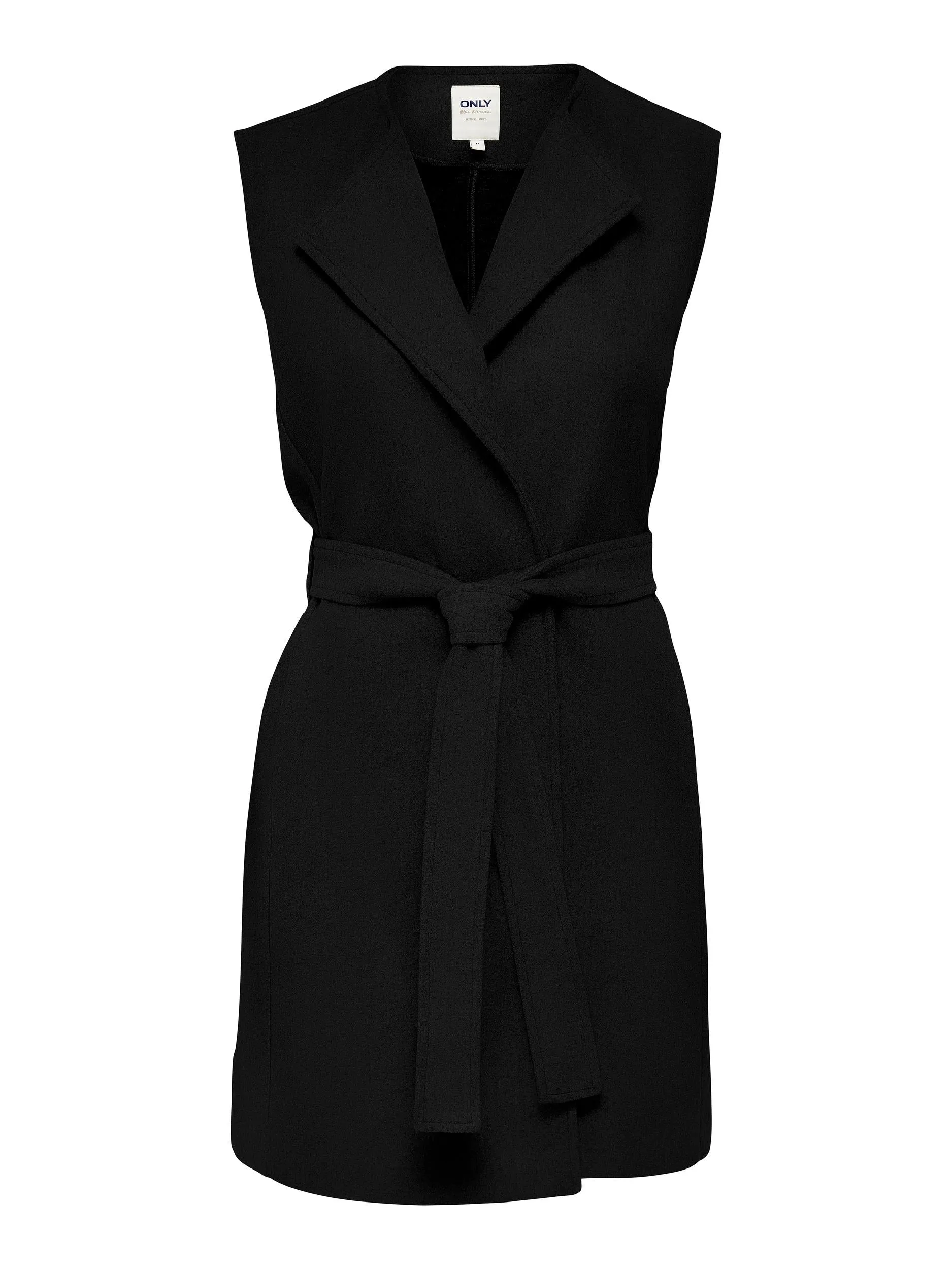 ONLY BELT VEST DRESS IN BLACK