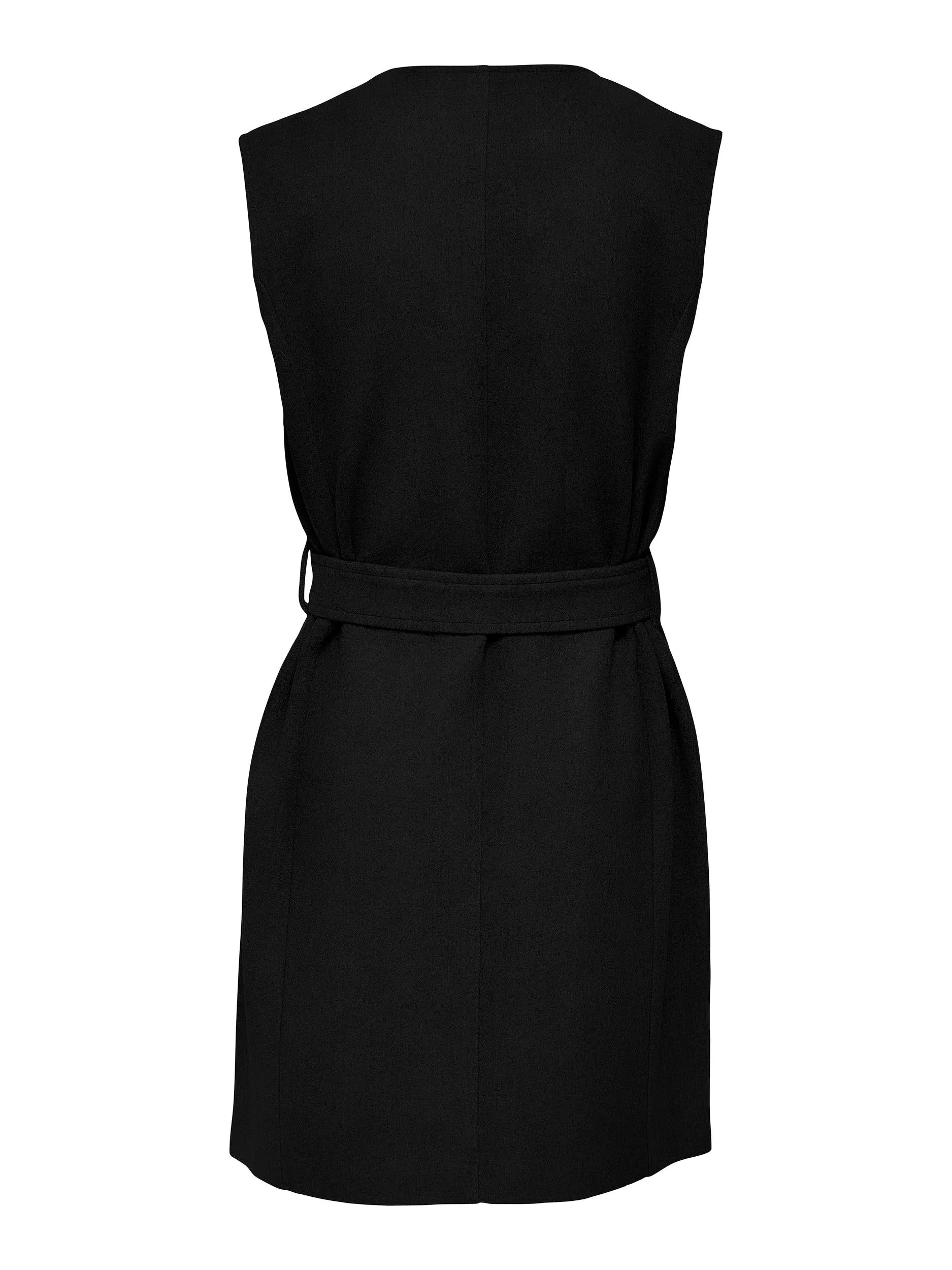 ONLY BELT VEST DRESS IN BLACK