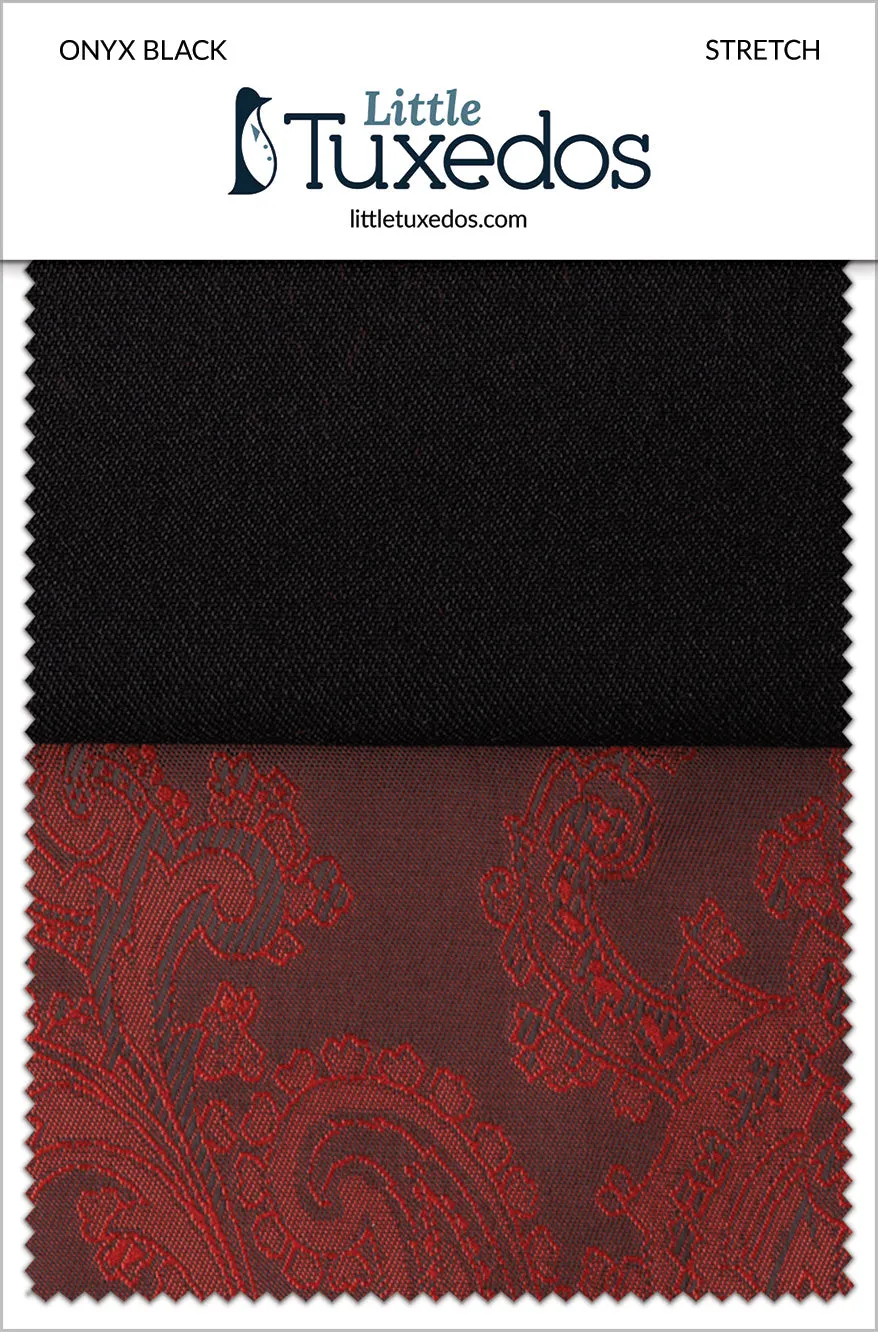 Onyx Black Stretch Fabric Swatch