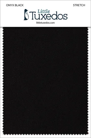 Onyx Black Stretch Fabric Swatch