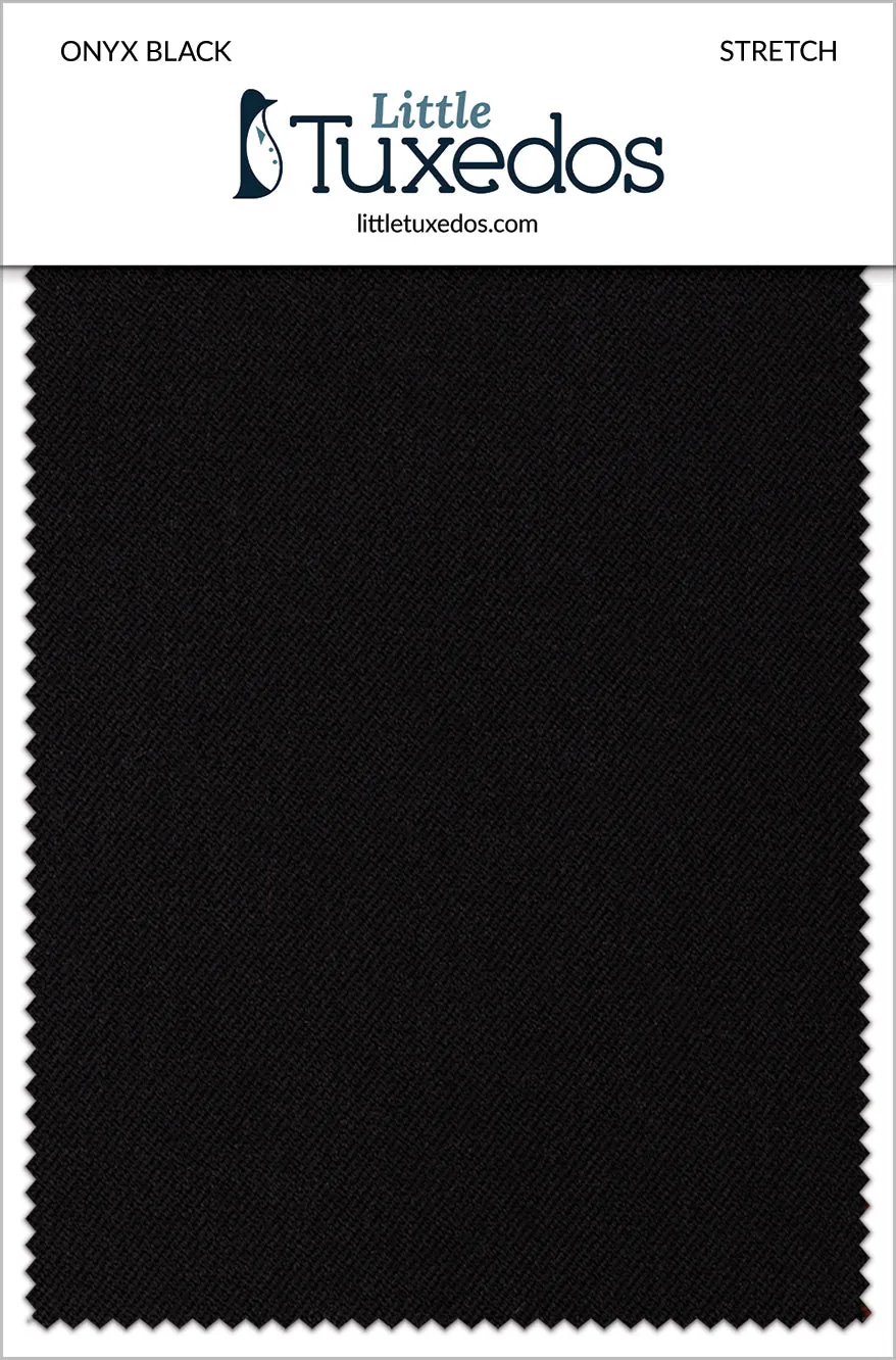 Onyx Black Stretch Fabric Swatch