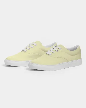 Pale Pastel Yellow Women's Canvas Sneakers | Women's | Bright Pale Pastel Yellow | C0M0Y30K0