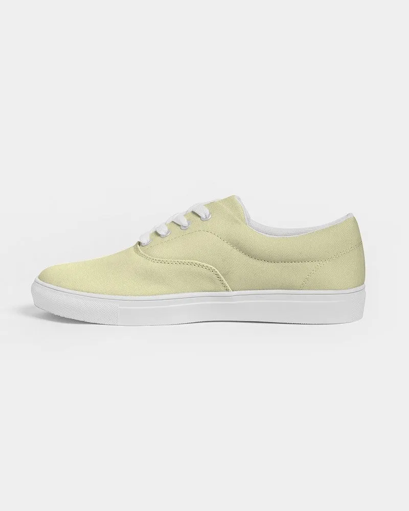Pale Pastel Yellow Women's Canvas Sneakers | Women's | Bright Pale Pastel Yellow | C0M0Y30K0