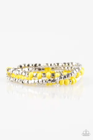 Paparazzi Bracelet ~ Very Vivacious - Yellow