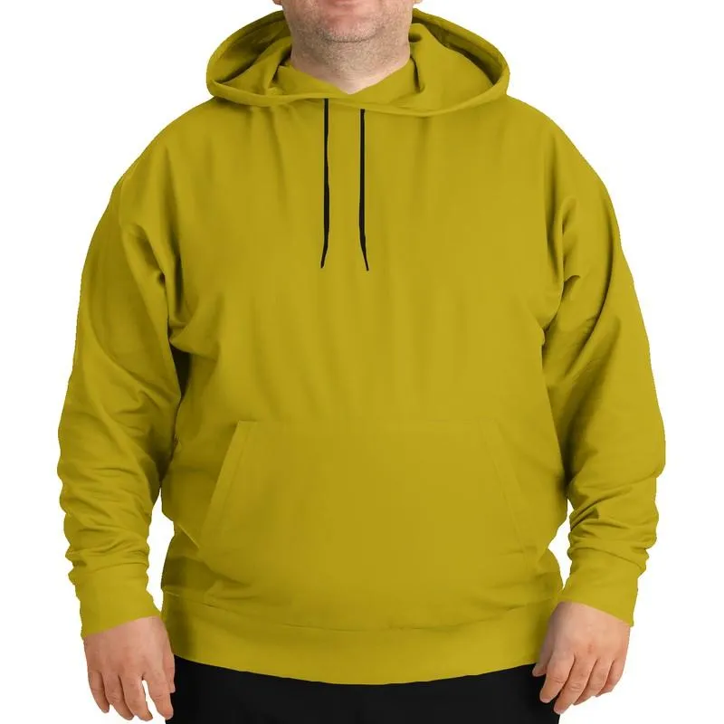 Plain Yellow Hoodie | Unisex | with PLUS sizes | C0M12Y100K30