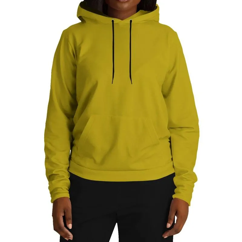 Plain Yellow Hoodie | Unisex | with PLUS sizes | C0M12Y100K30