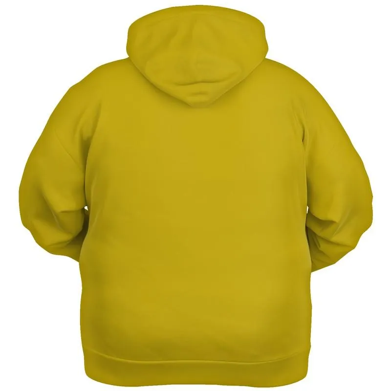 Plain Yellow Hoodie | Unisex | with PLUS sizes | C0M12Y100K30