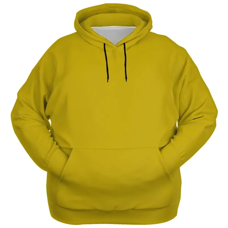Plain Yellow Hoodie | Unisex | with PLUS sizes | C0M12Y100K30